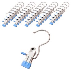 Black Cherry 不鏽鋼掛鉤夾, 天空藍, 30個