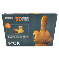 3D立體拼圖 F CK, 卡通中指, 1盒, 84