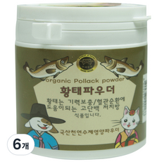 수제명가 반려동물 웰펫 황태파우더 영양제, 저지방, 100g, 6개