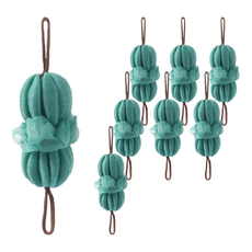 쭉쭉 늘어나 플라워 슬링 샤워볼 때수건, 블루, 1개입, 8개