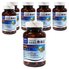 久保雅司 德國專利魚油王軟膠囊粒, 500mg, 45顆, 6瓶