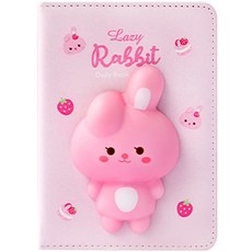 Ruby Coco柔軟可愛的迷你日記本 108*153mm, 兔子, 1個