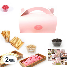 Boom Story 粉紅捲心棒製作套組, 2套, DIY 12種