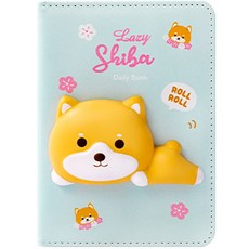 Ruby Coco柔軟可愛的迷你日記本 108*153mm, 柴犬, 1個