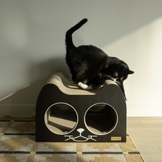 nekkomori 天空之城 躲貓貓屋 貓咪大型貓抓板, 混合色, 1個