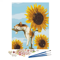 Leautou DIY 油畫繪圖套組, 向日葵, 1套