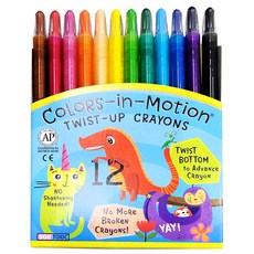 地球化學 旋轉蠟筆, 12色, 1盒