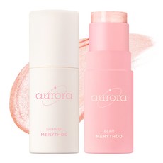 MERYTHOD 閃耀極光打亮膏 2入組, 01 Shimmer+02 Beam, 1組