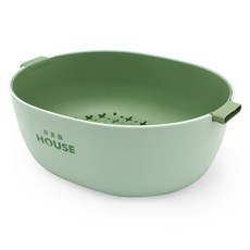 好室喵 奇異果大雙色瀝水籃 KCXY207 雙色設計, 顏色隨機, 大, 1個