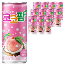 coco palm 水蜜桃椰果飲料 粉色, 240ml, 12罐