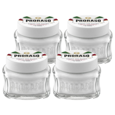 PRORASO 敏感肌 鬍前軟化膏 白標 100ml, 4罐