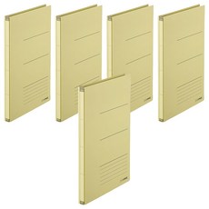 PLUS 普樂士 背幅伸縮檔案夾, 黃色, 5本