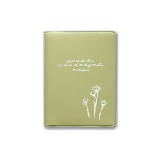 其他 花草風輕便型卡片收納本(抹茶色) 展現專業形象, 1本