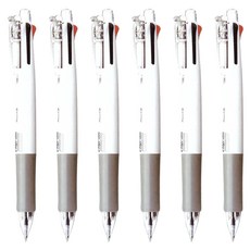 Clip-on 多功能多色筆 B4SA1, 白色, 6個