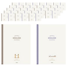 펜피아 1200 중고등 스프링노트 영어, 랜덤발송, 40개