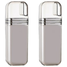 美得像專櫃 3合1漱口杯 透灰銀, 275g, 2個