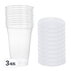 롯데이라이프 테이크아웃 투명컵, 520ml, 10개입, 3세트