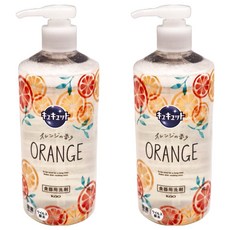 Kao 花王 Cucute 珂珂透 按壓式高效濃縮洗碗精 柑橘香，輕鬆去除頑強油漬，讓餐具潔淨如新, 480ml, 2瓶