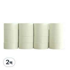 해피루체 펄프 2겹 점보롤, 16롤, 2개, 250m