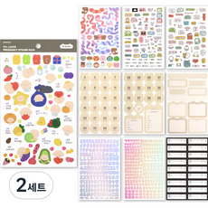 CONITALE 超音波相簿裝飾貼紙包 10種組, 2組, 混色