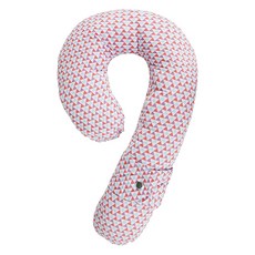 兒童座椅抱枕P型 30*50cm 棉花材質, 粉紅三角, 1個