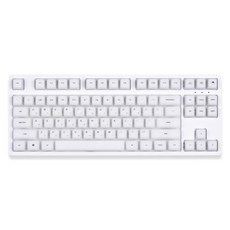 MONSTARGEAR 軟Q 113鍵 果凍布丁 韓文 Cherry 矽膠點綴 透明鍵帽, 鍵帽, 白色