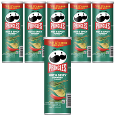 PRINGLES 品客 洋芋片 香辣烤海苔口味, 6罐, 97g