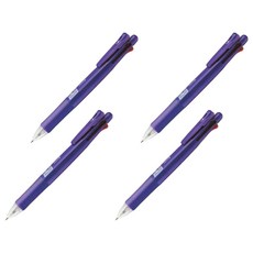 ZEBRA 斑馬牌 四色+鉛筆芯多功能原子筆 B4SA1, 優雅的紫羅蘭, 4支