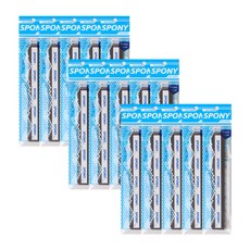 SPONY 羽球柔軟貼合握把布 N-1000, 黑色, 15個