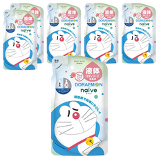 Kracie 葵緹亞 The Naive 哆啦A夢 沐浴乳 補充包 桃葉萃取精華, 360ml, 6袋