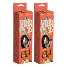 little onE 水果點心棒 寵物零食, 120g, 2盒