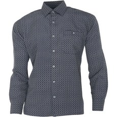 Ferra US 黑色男士細紋襯衫 CTDJ2057SF1