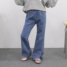 YouIt 女童開衩靴型牛仔褲