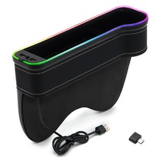 ACEPEED 充電式側邊置物袋 副駕駛座, 1個, 黑色