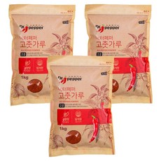 고추연구소 닥터페퍼 고운 고춧가루, 1kg, 3개