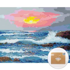 ARTJOY DIY帆布鑽石貼畫組 50*40cm, 充滿希望的新年早晨, 1套