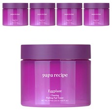 Papa Recipe 茄子保濕去角質棉片 255ml 70片, 5罐