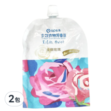 OP 生活 衣物香氛豆補充包 金緻玫瑰 持香長達12週, 500ml, 2包