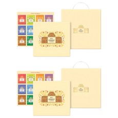 Damtuh 丹特 花草茶禮盒, 瑪黛茶+茉莉花茶+洋甘菊茶+南非國寶茶+鍋巴玉竹茶+桔梗茶+木槿茶+菊花茶+牛蒡茶+薄荷茶+玉米鬚茶+普洱茶+紙袋, 2組