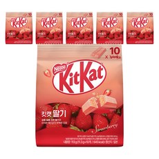 Nestle 雀巢 KitKat 酥脆草莓巧克力餅乾 10包入, 6袋, 113g