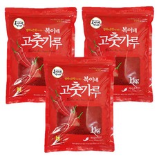 복이네먹거리 중국산 고춧가루 보통맛 김치용, 1kg, 3개