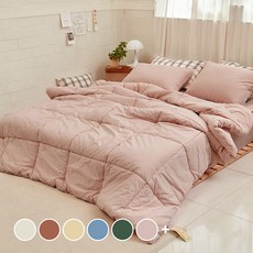 BAZAAR Eco 60支高密度染色玉米棉薄被, 粉色