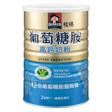 QUAKER 桂格 葡萄糖胺高鈣奶粉, 1.5kg, 1罐