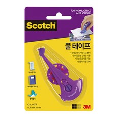 3M Scotch 雙面膠帶補充帶 017R 8m x 8.4mm, 透明色, 1個