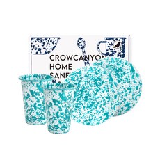 크로우캐년홈 플랫 플레이트 2p + 텀블러 2p 세트, 터키마블, 1세트