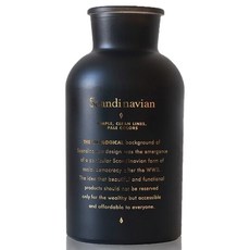 디어모모 엔티크 디퓨저 유리용기 화병 공병 1000ml, 블랙