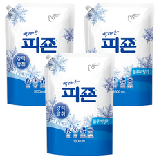 碧珍 強力除臭 普通衣物柔軟精 藍色比安卡 補充包, 藍色晨露, 1.6L, 3個