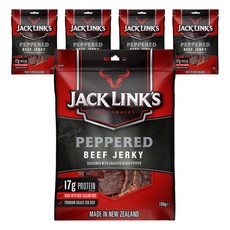 잭링크스 비프 져키 페퍼드 육포, 100g, 5개