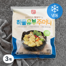 한성기업 해물 유부주머니 (냉동), 600g, 3개