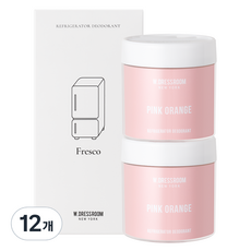 W.DRESSROOM 多麗絲 冰箱除臭劑 粉紅香橙 正裝, 120g, 12個